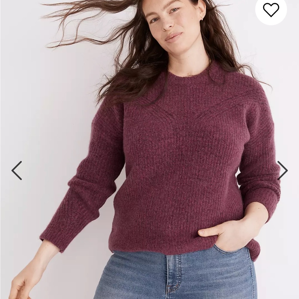 Madewell Belfiore Pullover Sweater in XS
